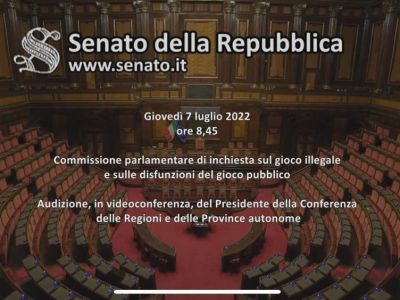 Gioco pubblico: Audizione al Senato della Conferenza delle Regioni 